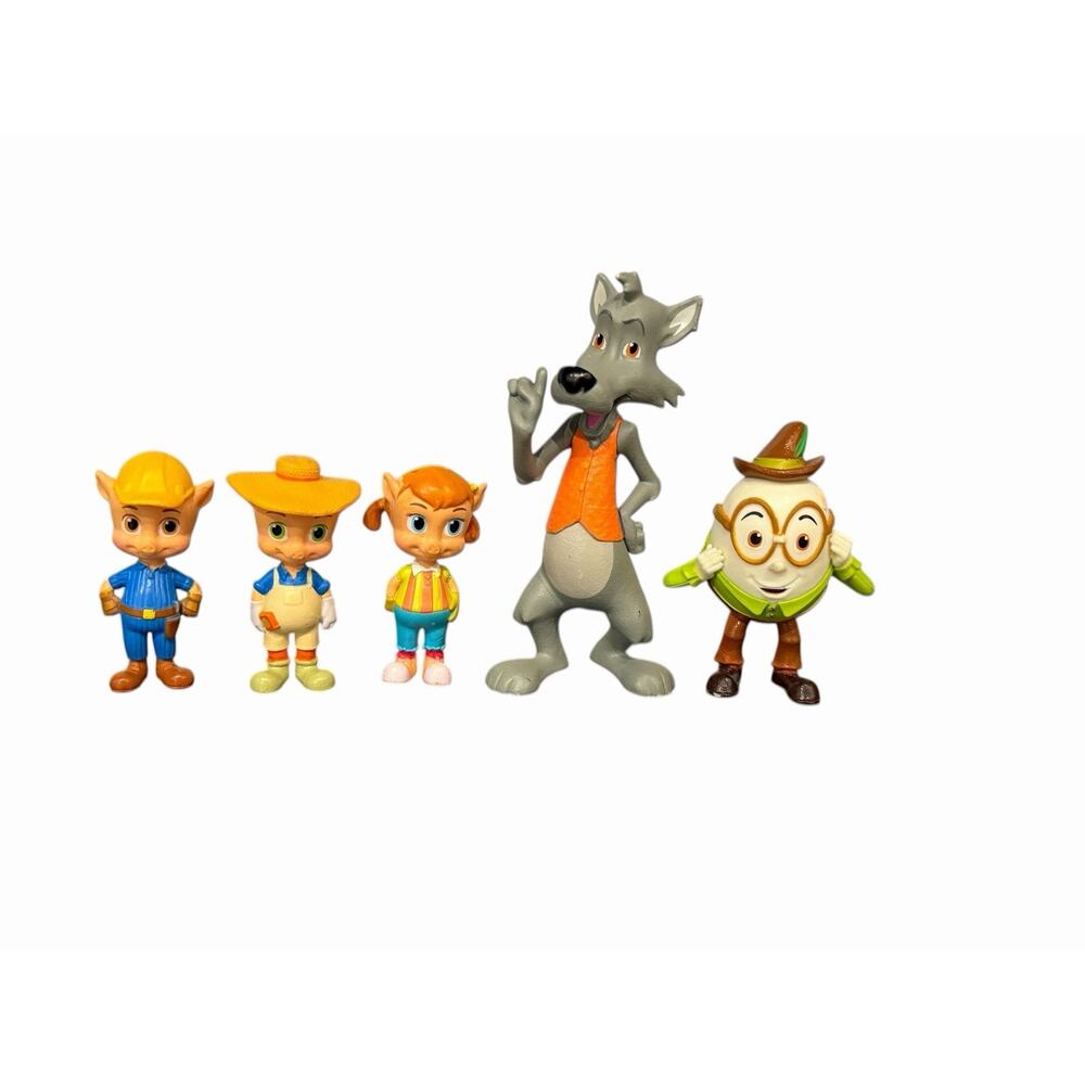 Disney’s Goldie & Bear Figures Cake Toppers: Three Little Pigs Humpty Wolf